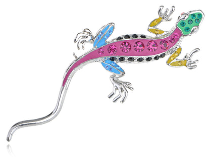 Color Enamel Lizard Reptile Pin Brooch