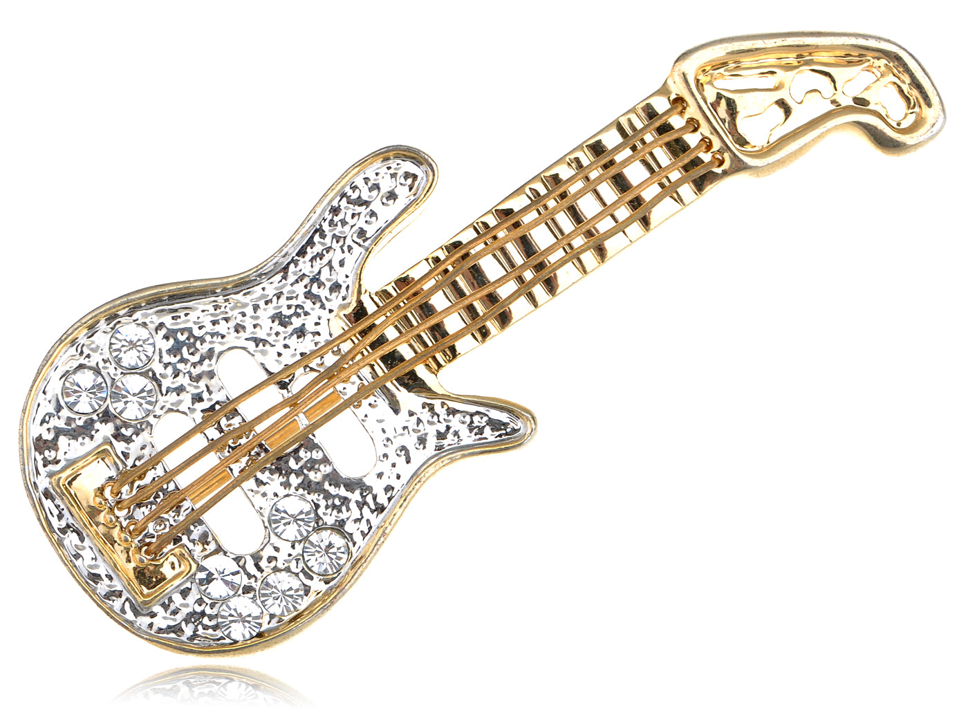 Colored Electric Guitar Brooch Pin