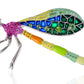 Strike Emerald Multicolored Damselfly Dragonfly Pin Brooch