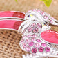 Rose Pink Hornbill Bird Tropical Pin Jewelry Brooch