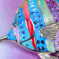 Multicolor Rainbow Enamel Tropical Ocean Angelfish Sea Animal Fish Lapel Brooch Pin