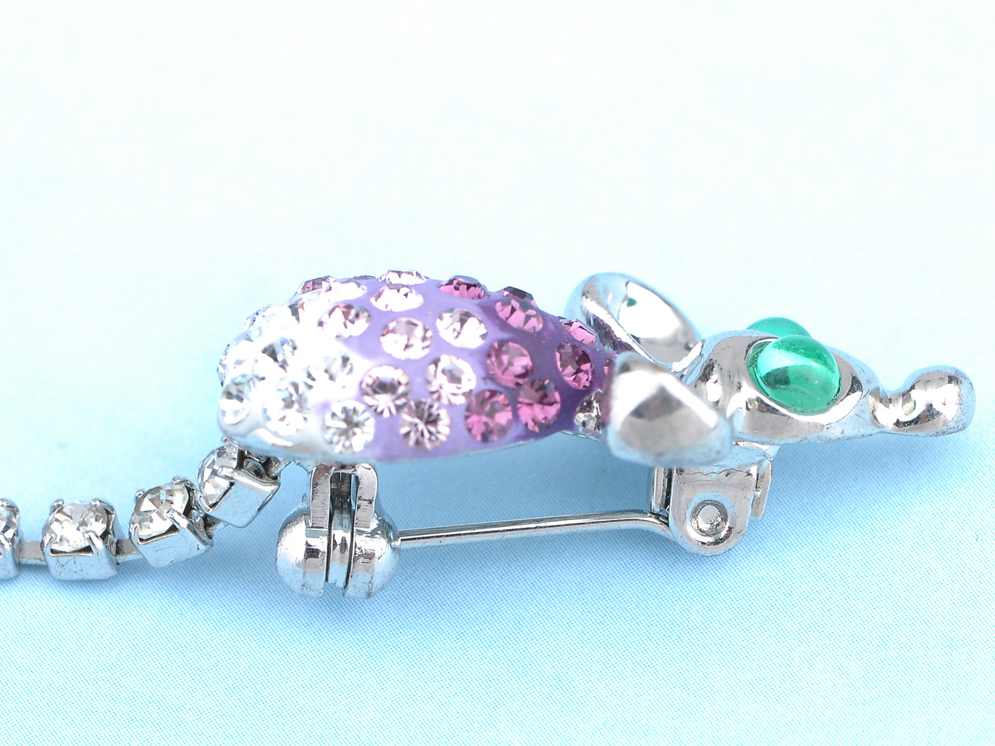Colored Rat Mouse Curly Tail Brooch Pin