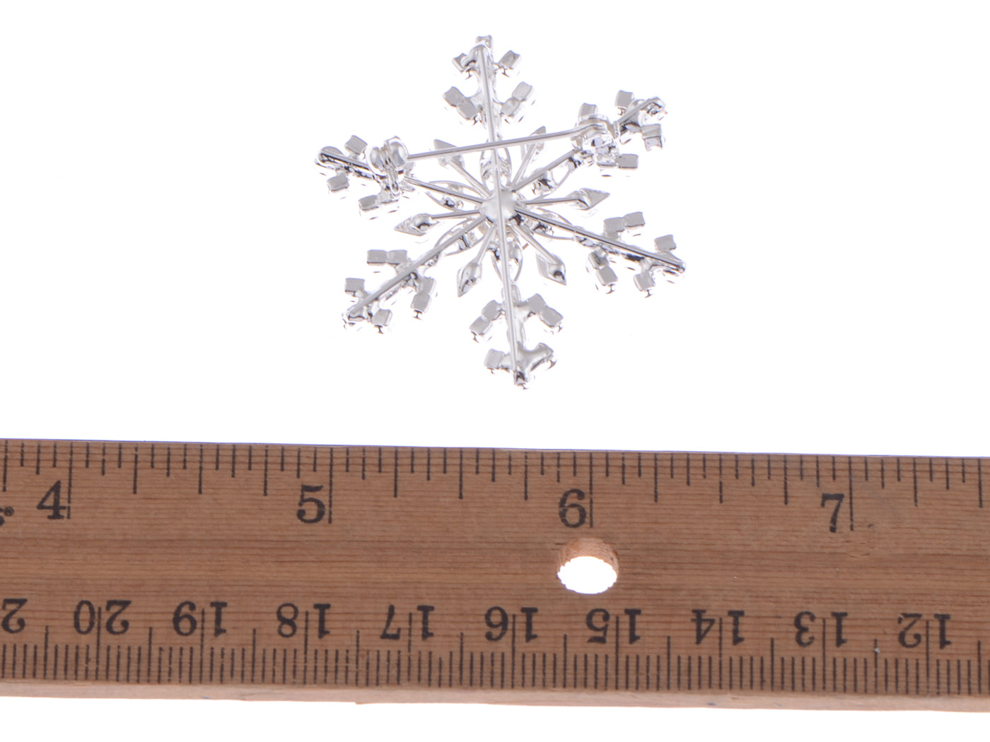Winter Festive Snowflake Brooch Pin