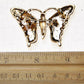 White & Flying Butterfly Pin Brooch Earring Set