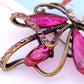 Ribbon Amethyst Purple Abstract Butterfly Able Pendant Brooch Pin