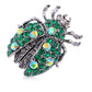 Antique Shine Ladybug Beetle Insect Brooch Pin