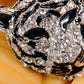 Black Silver Tiger Head King Of The Forest Brooch Pin
