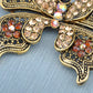 Magnificent Detailed Smoked Topaz Empress Butterfly Pin Brooch