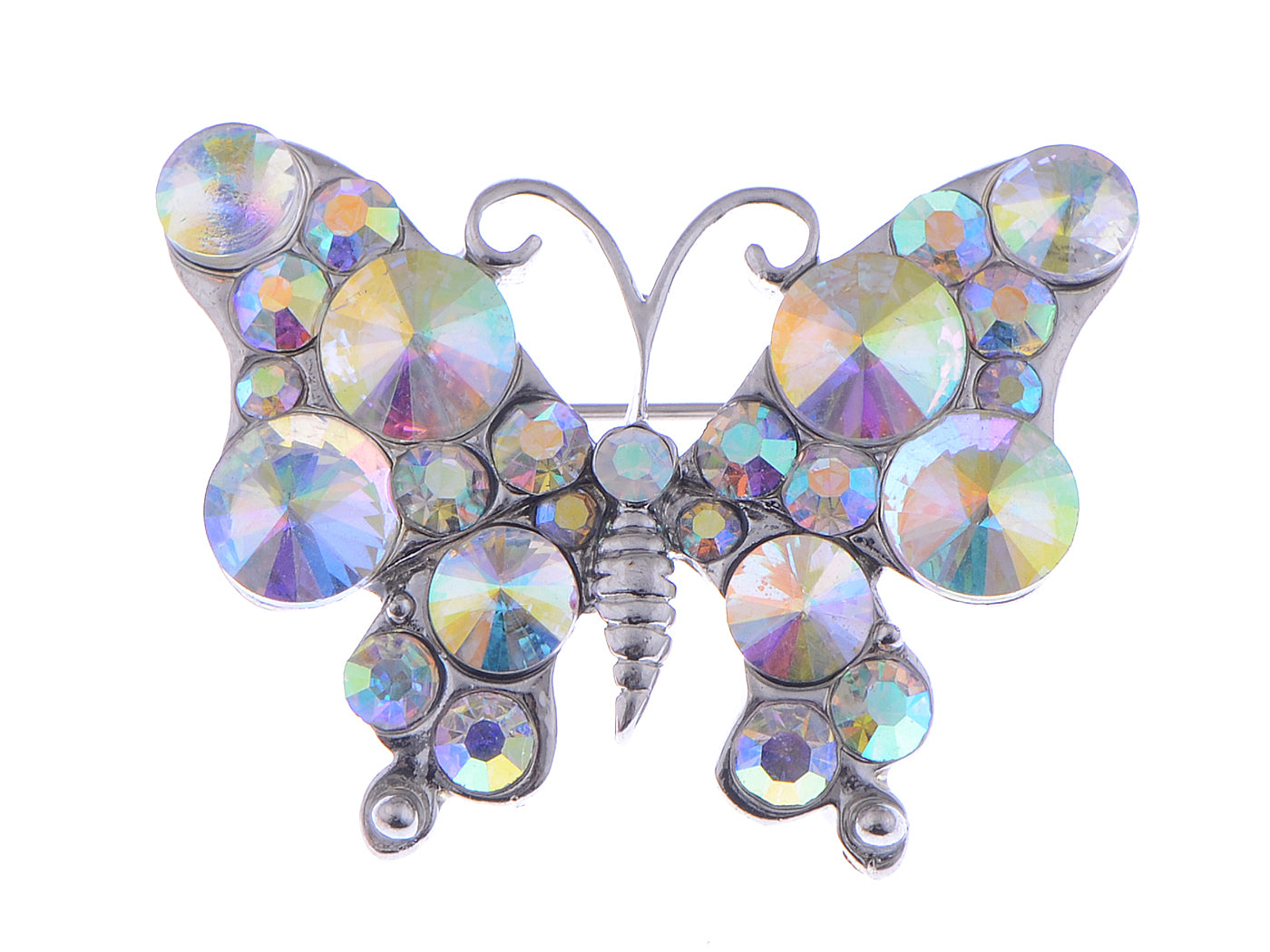 Interesting Petite Wild Colors Aurore Boreale Fly Butterfly Pin Brooch