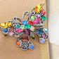 Rainbow Multi Colored Butterfly Insect Bug Wings Brooch Pin