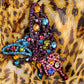 Vibrant Multi Colors Dark Flying Butterfly Pin Brooch