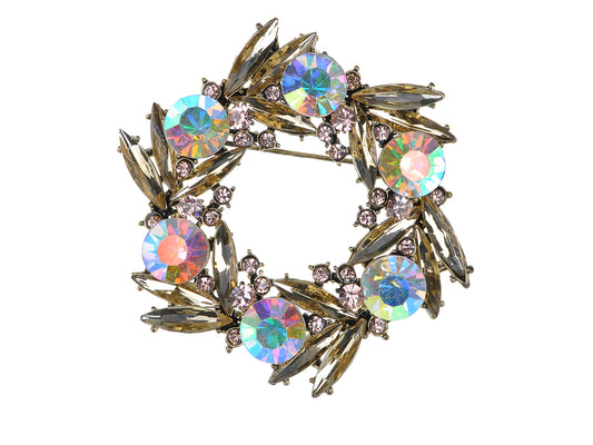 Colorful Bird Nest Design Pin Brooch