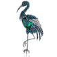 Vintage Emerald Green Sapphire Blue Heron Crane Flamingo Bird Animal Wedding Brooch Pin