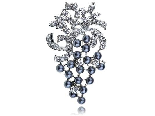 Pearl Bead Berry Fruit Pin Brooch