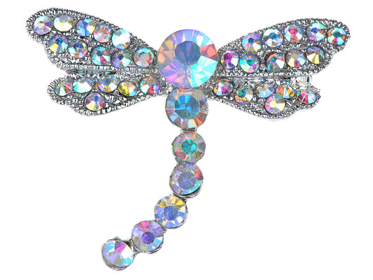 Iridescent Dragonfly Insect Wings Brooch Pin