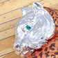 Elements Orange Wild Bobcat School Mascot Pin Brooch