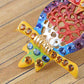 Elements Colorful Rainbow Pride Perched Staring Owl Pin Brooch