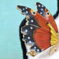 Multicolored Spotted Colorful Monarch Butterfly Wings Brooch Pin