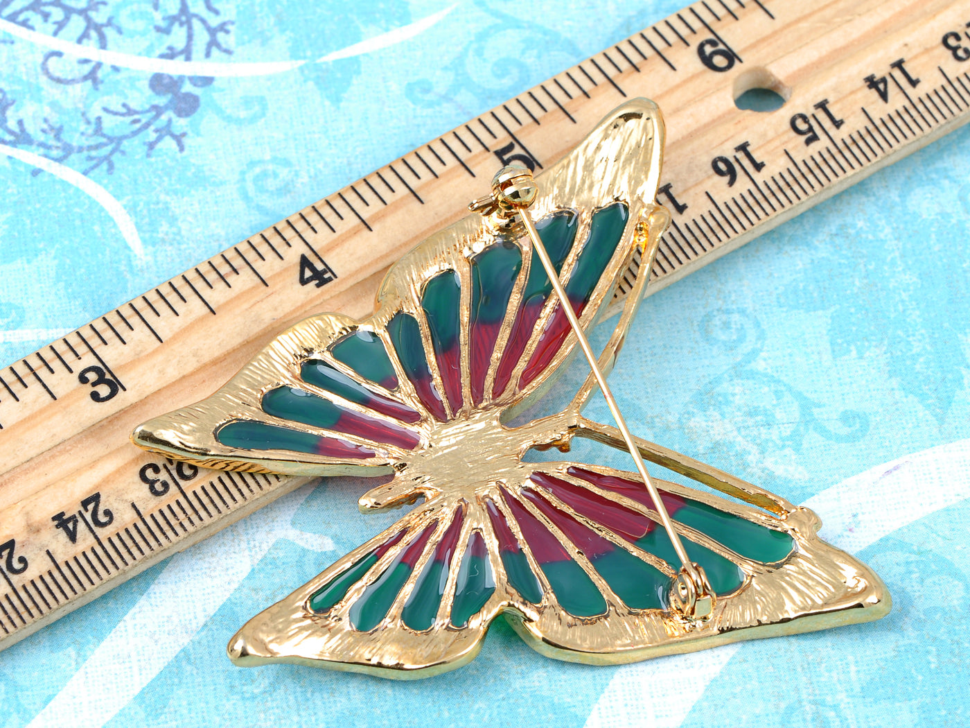 Elements Fire N Earth Fluttering Butterfly Pin Brooch