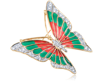 Elements Fire N Earth Fluttering Butterfly Pin Brooch