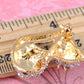 Elements Heart Gold Accent Nose Kitty Cat Pin Brooch