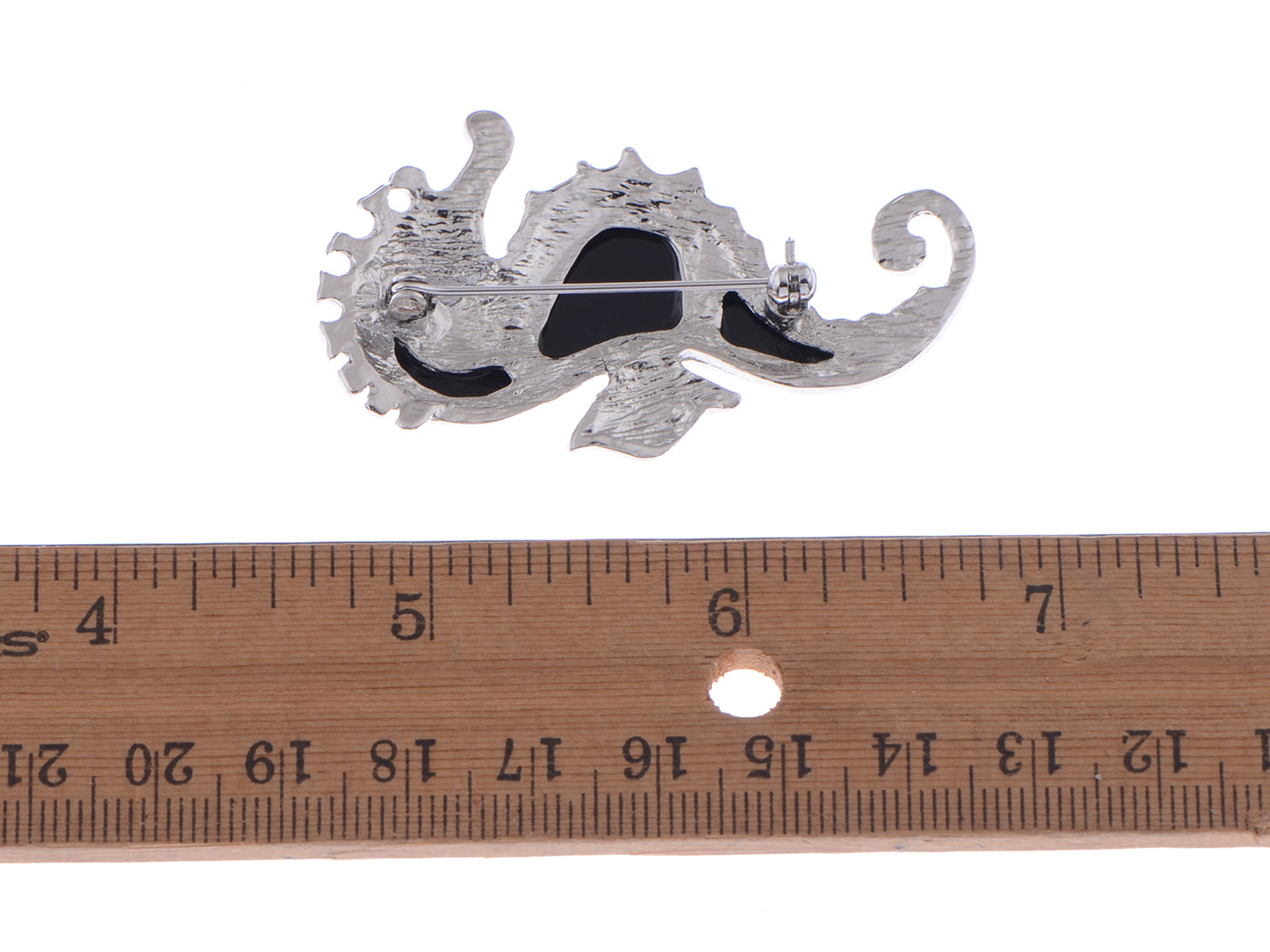 Silver Abalone Shell Hawaiian Under The Sea Seahorse Pin Brooch