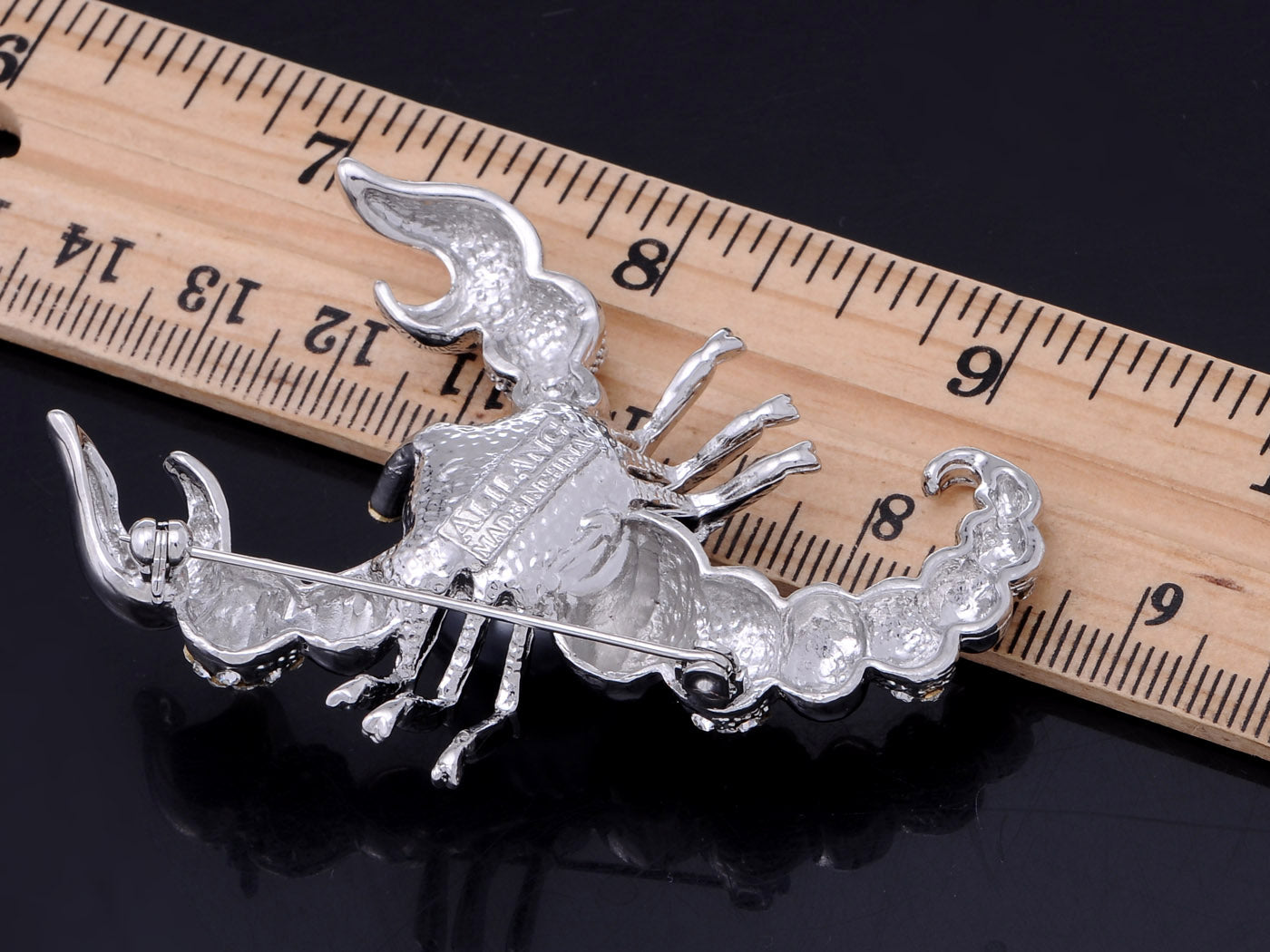 Pearl Zodiac Scorpion Scorpio Brooch Pin
