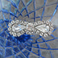Silver Fancy Glam Bridal Half Bow Pin Brooch