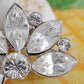 Diamond Floral Wedding Bridal Bouquet Brooch Pin