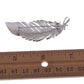 Silver Zirconia Cubic Copper Plated Wedding Leaf Pin Brooch
