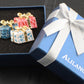 Golden Ribbon Gift Boxes Present Brooch Christmas Pin