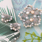 Pearls Festive Floral Butterfly Wreath Brooch Pin