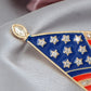 4th Of July American USA Flag Pin Brooch