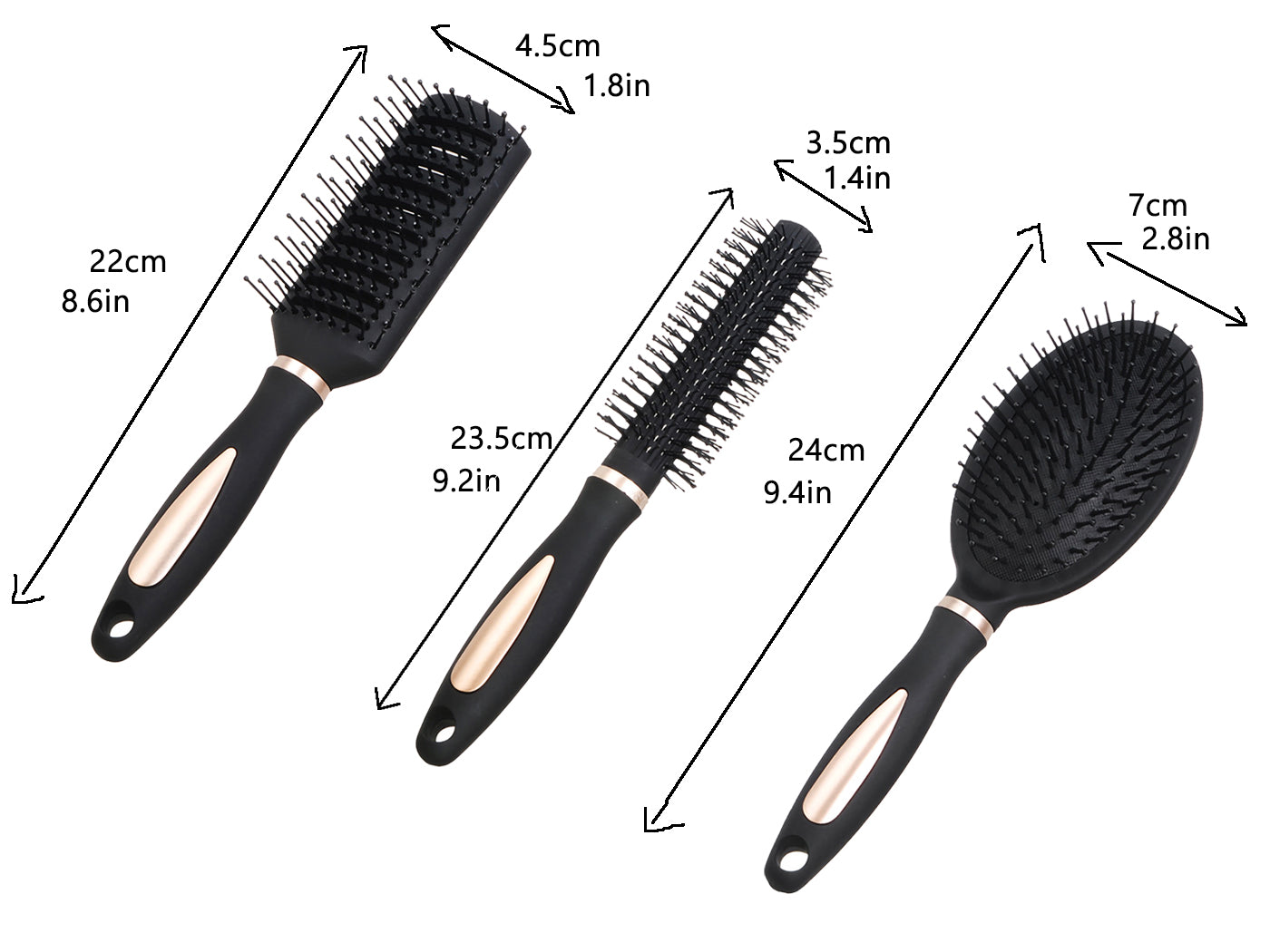 Hair Brush Detangling Nylon Pins