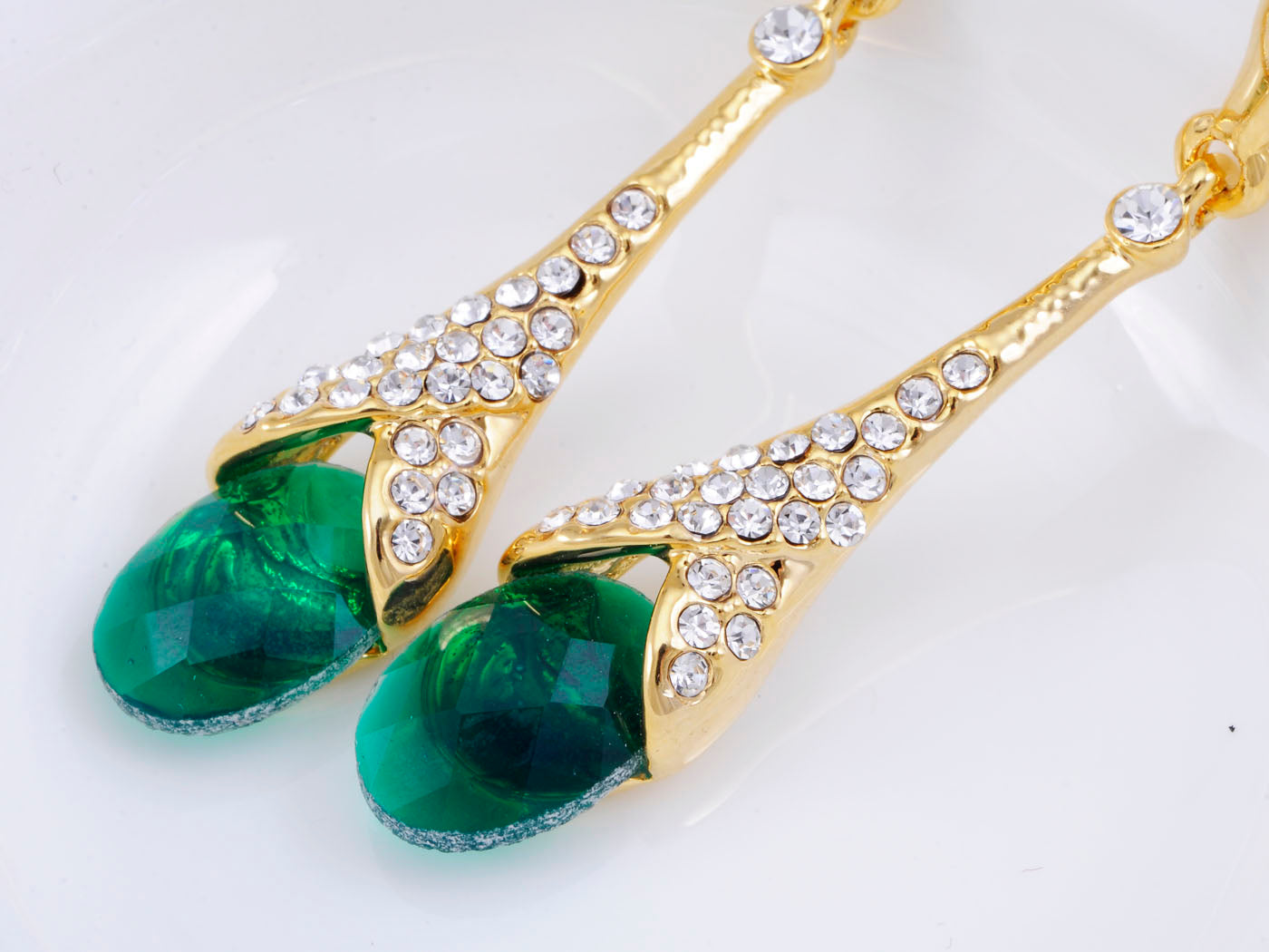 Emerald Fancy Drop Earrings