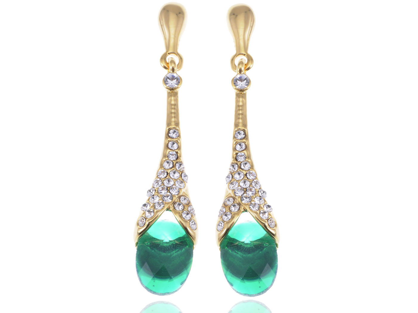 Emerald Fancy Drop Earrings
