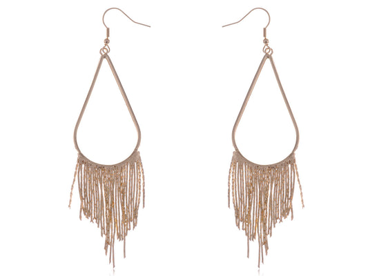 Tribal Teardrop Shape Feather Like Dangling Earrings