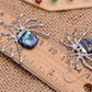 Majestic Black Spooky Spider Dangle Earrings