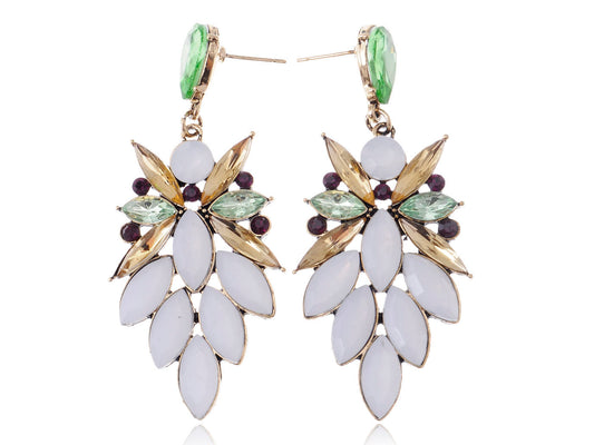 Peridot Festival Colors Fun Drop Earrings