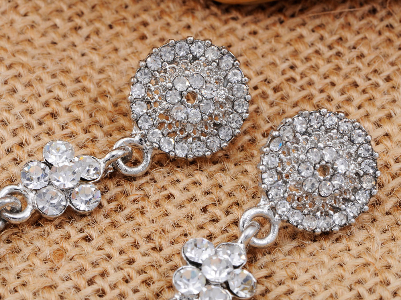 Victorian Design Flourish Drop Dangle Earrings