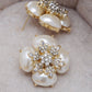 Royal Pearl White Accented Earrings