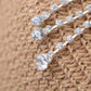 Chain Long Chandelier Link Tassel Dangle Drop Earrings For Women Wedding Party Jewelry