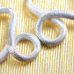 Silver Snakeskin Loop Animal Jewelry Earrings