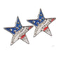 Patriotic USA American Flag 4th Of July Red White And Blue Stud Earrings