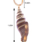 Alilang Seashell Drop Dangle Earrings Golden Accent Mermaid Green Ocean Sea Conch