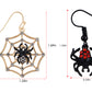 Alilang Halloween Crystal Rhinestones Spider Black Earrings Dangle Drop Witch Earrings Festival Bat Jewelry