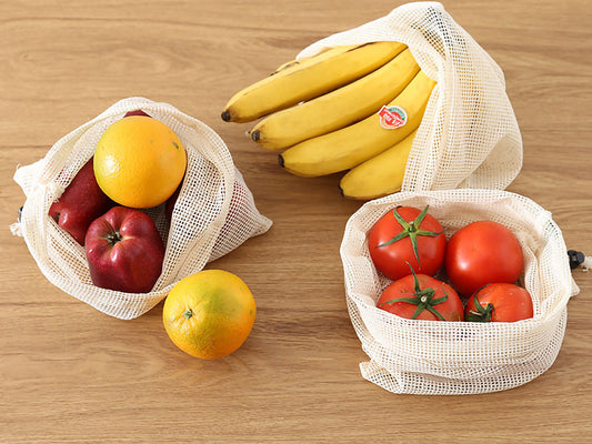 Reusable Mesh Cotton Grocery Bag