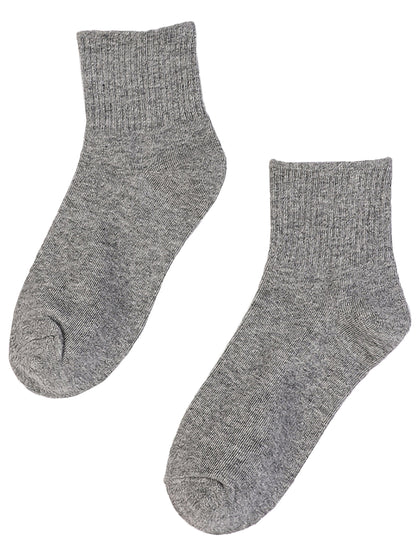 Cotton Solid Casual Everyday Work Sport Socks