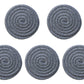 Cotton Woven Braided Round Coasters Set of 5