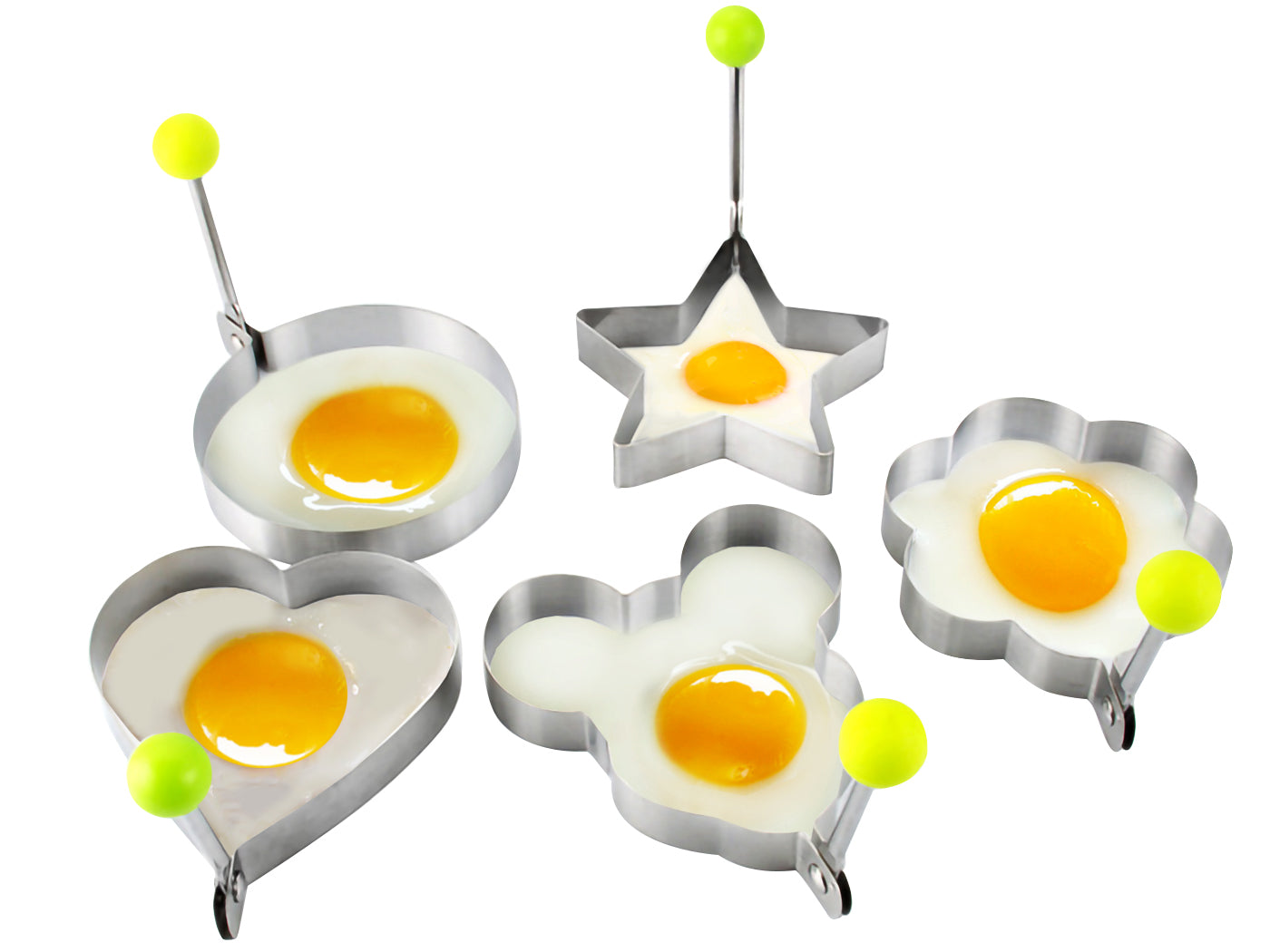 Stainless Steel Fried Egg Rings Mold Set of 5 pcs